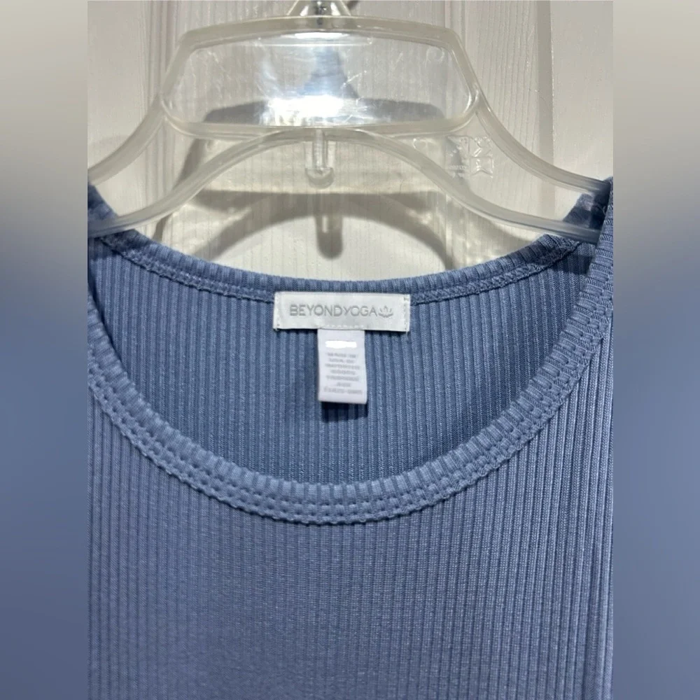 Beyond Yoga Women's Large Formation Tank Dress Blue NWT Midi Racerback